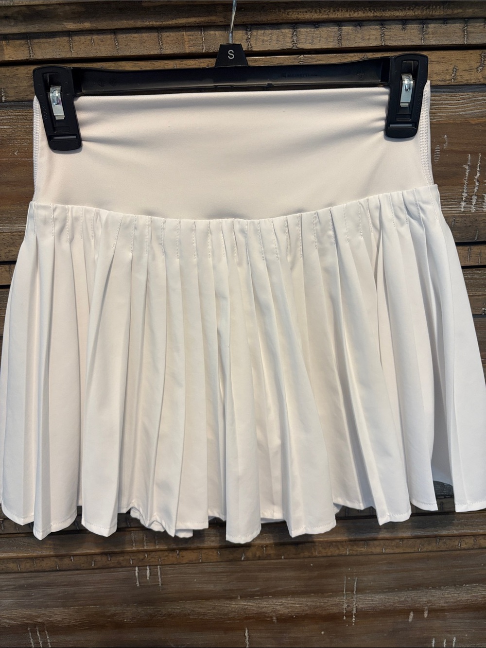 all in motion White Pleated Mini Skirt